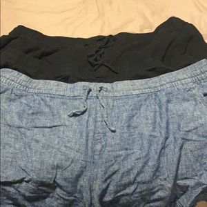 3 pairs of old navy linen shorts  XXL